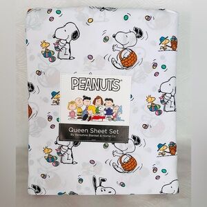 Peanuts Snoopy Easter Eggs Sheet Set - Queen